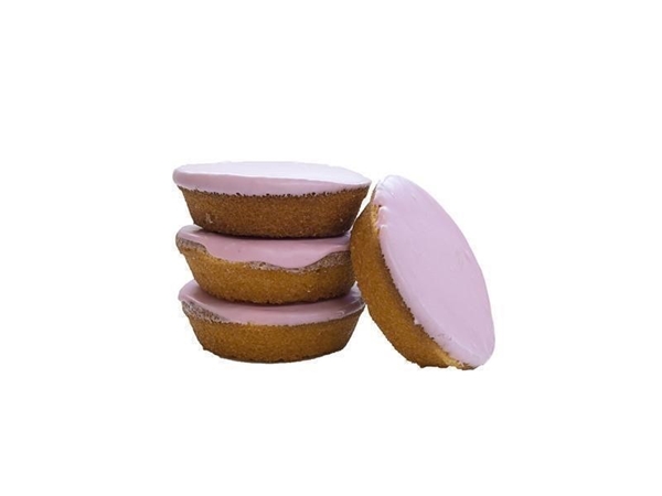 Glace bakkerskoek gekleurd